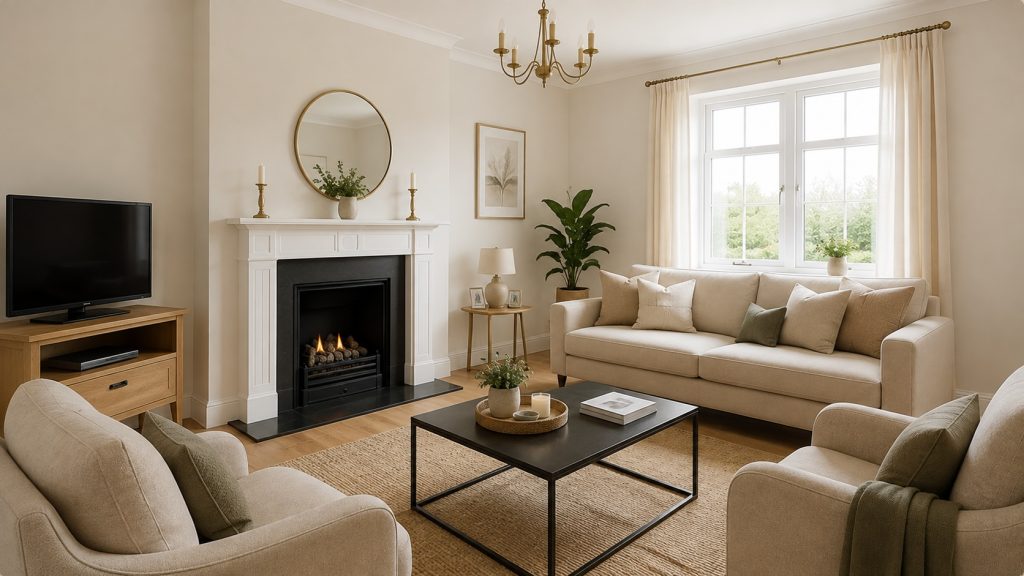 Modern living room painting and decorating