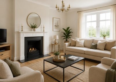Modern living room painting and decorating