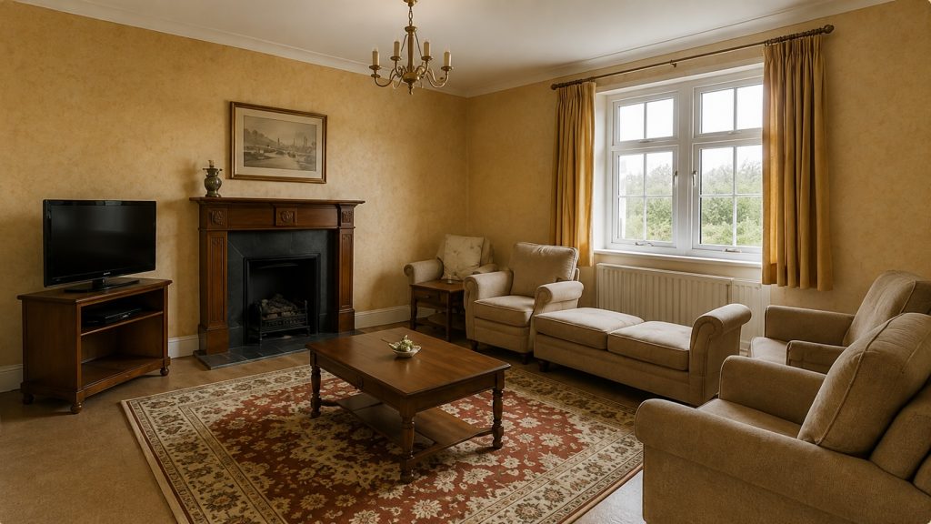 Modern Living Room Refresh before work began