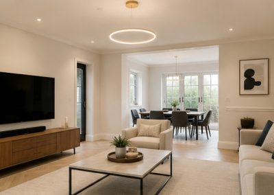 Family home interior painting and decorating transformation