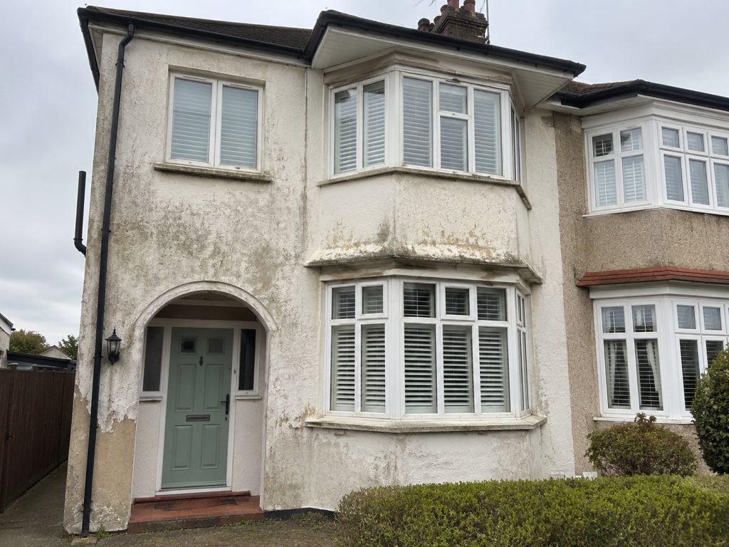 Exterior House Repainting before work began